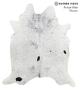 Salt and Pepper Black X-Large Brazilian Cowhide Rug 7'4"H x 6'5"W #39133 by Hudson Hides