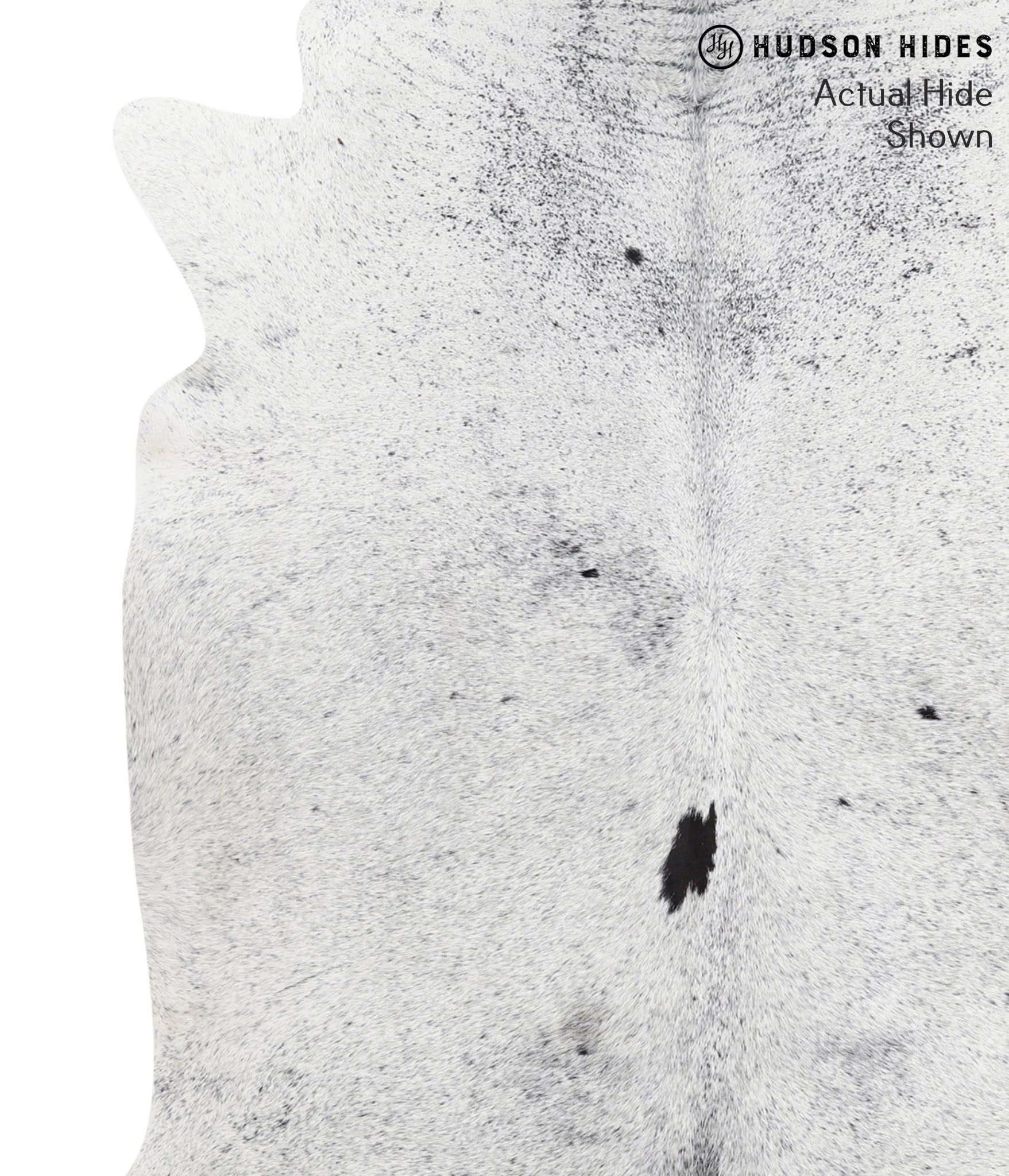 Salt and Pepper Black Cowhide Rug #39133