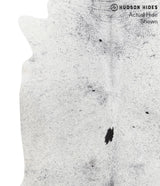 Salt and Pepper Black X-Large Brazilian Cowhide Rug 7'4"H x 6'5"W #39133 by Hudson Hides