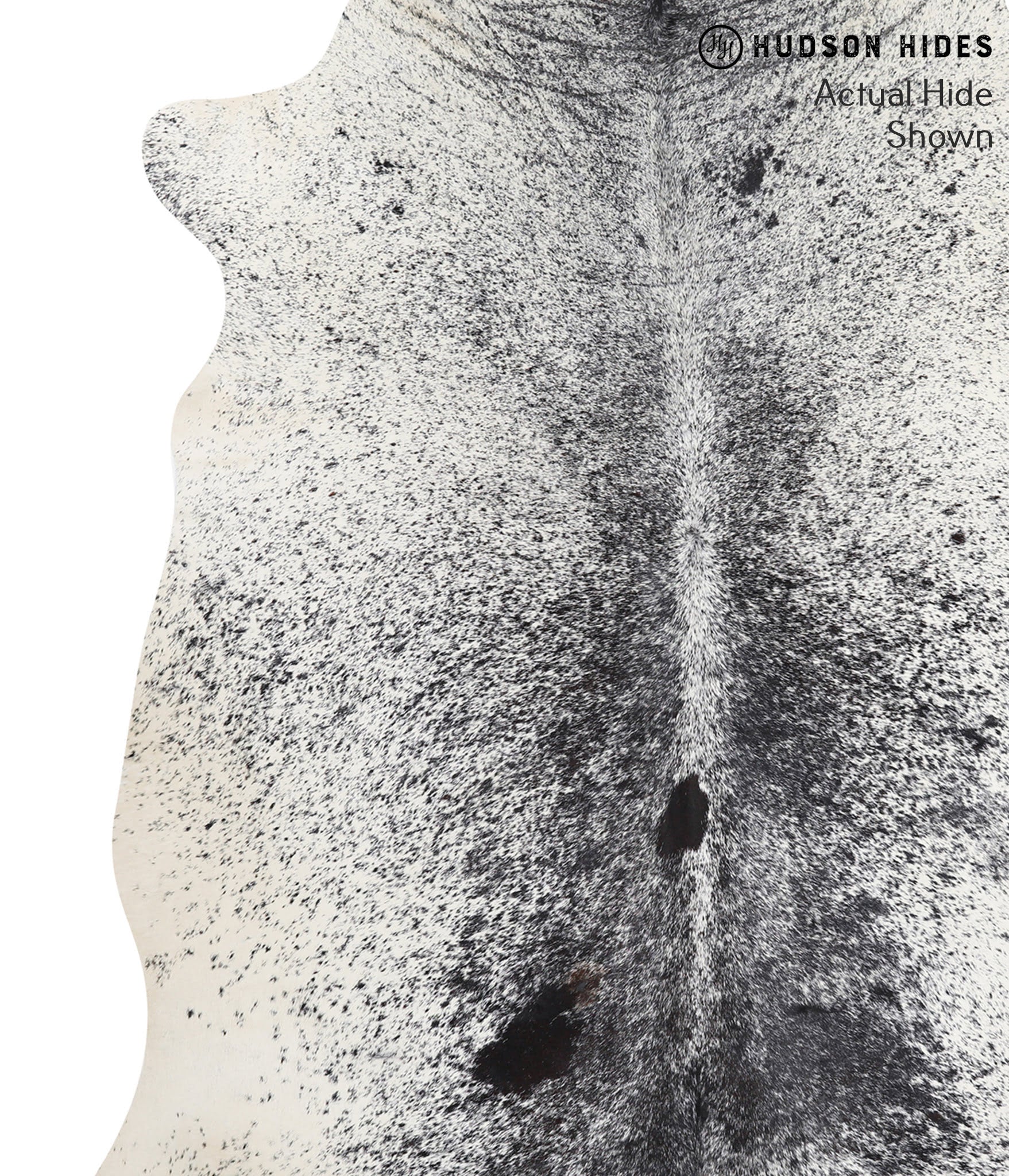 Salt and Pepper Black Cowhide Rug #39226