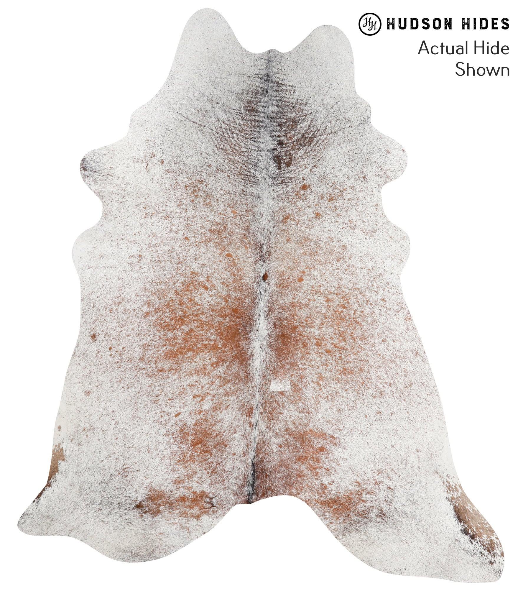 Salt and Pepper Brown Cowhide Rug #39265