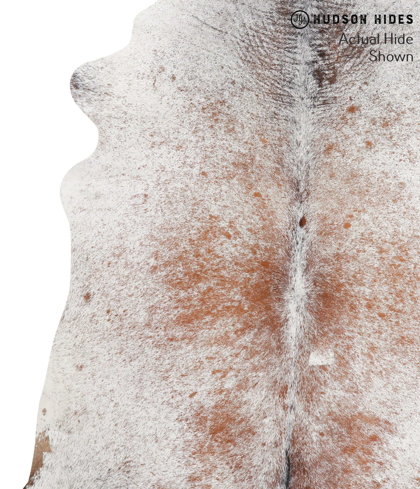 Salt and Pepper Brown Cowhide Rug #39265