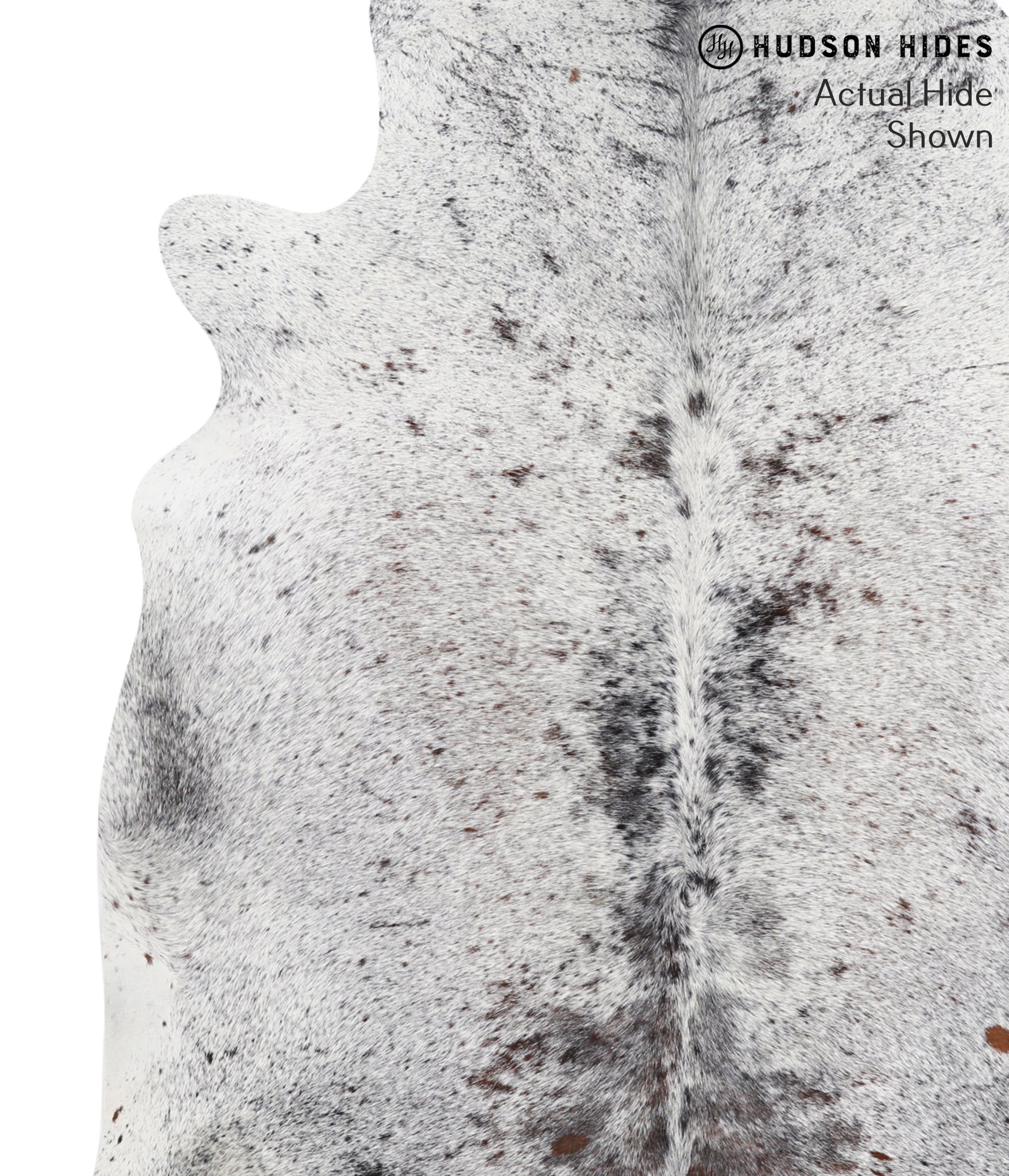 Salt and Pepper Black Cowhide Rug #39306