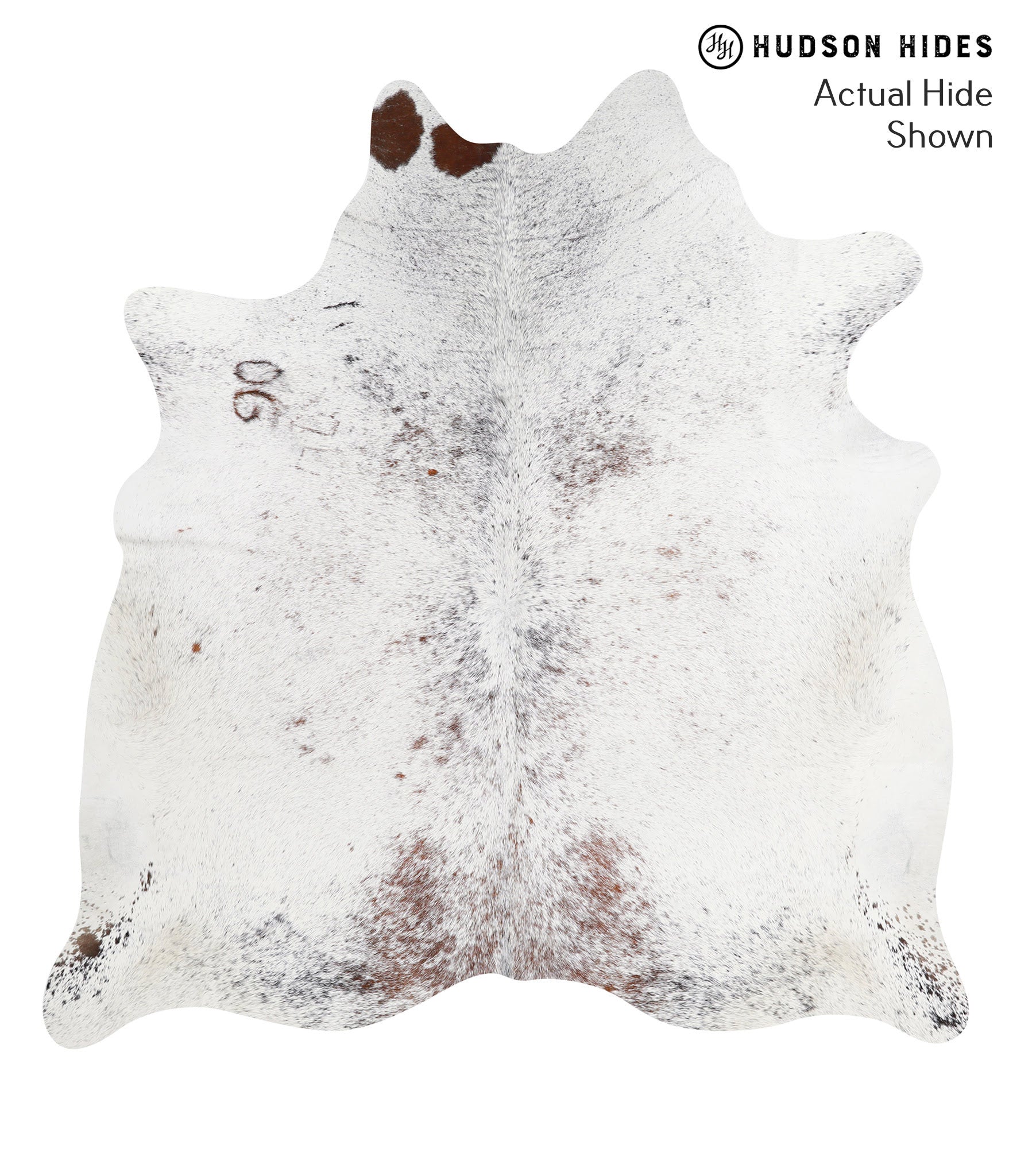 Salt and Pepper Brown Cowhide Rug #39307