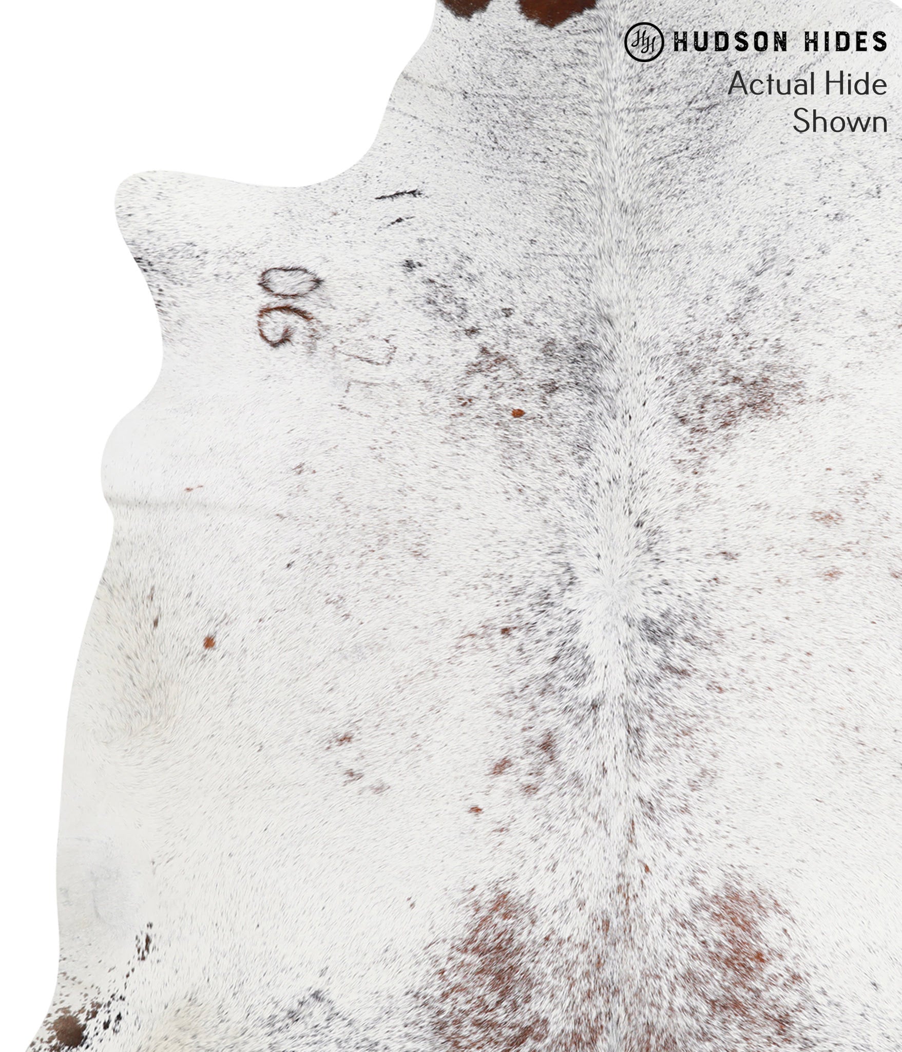 Salt and Pepper Brown Cowhide Rug #39307