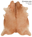 Solid Brown X-Large Brazilian Cowhide Rug 7'4"H x 6'2"W #39352 by Hudson Hides