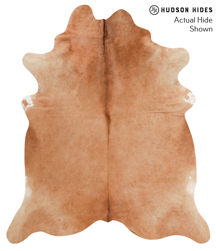Solid Brown X-Large Brazilian Cowhide Rug 7'4"H x 6'2"W #39352 by Hudson Hides