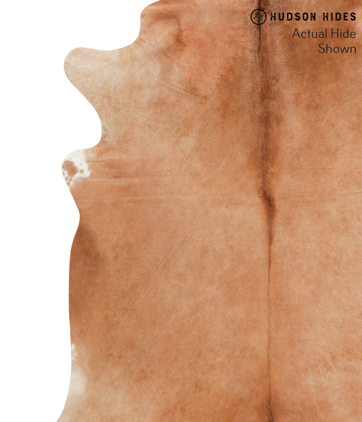 Solid Brown X-Large Brazilian Cowhide Rug 7'4"H x 6'2"W #39352 by Hudson Hides