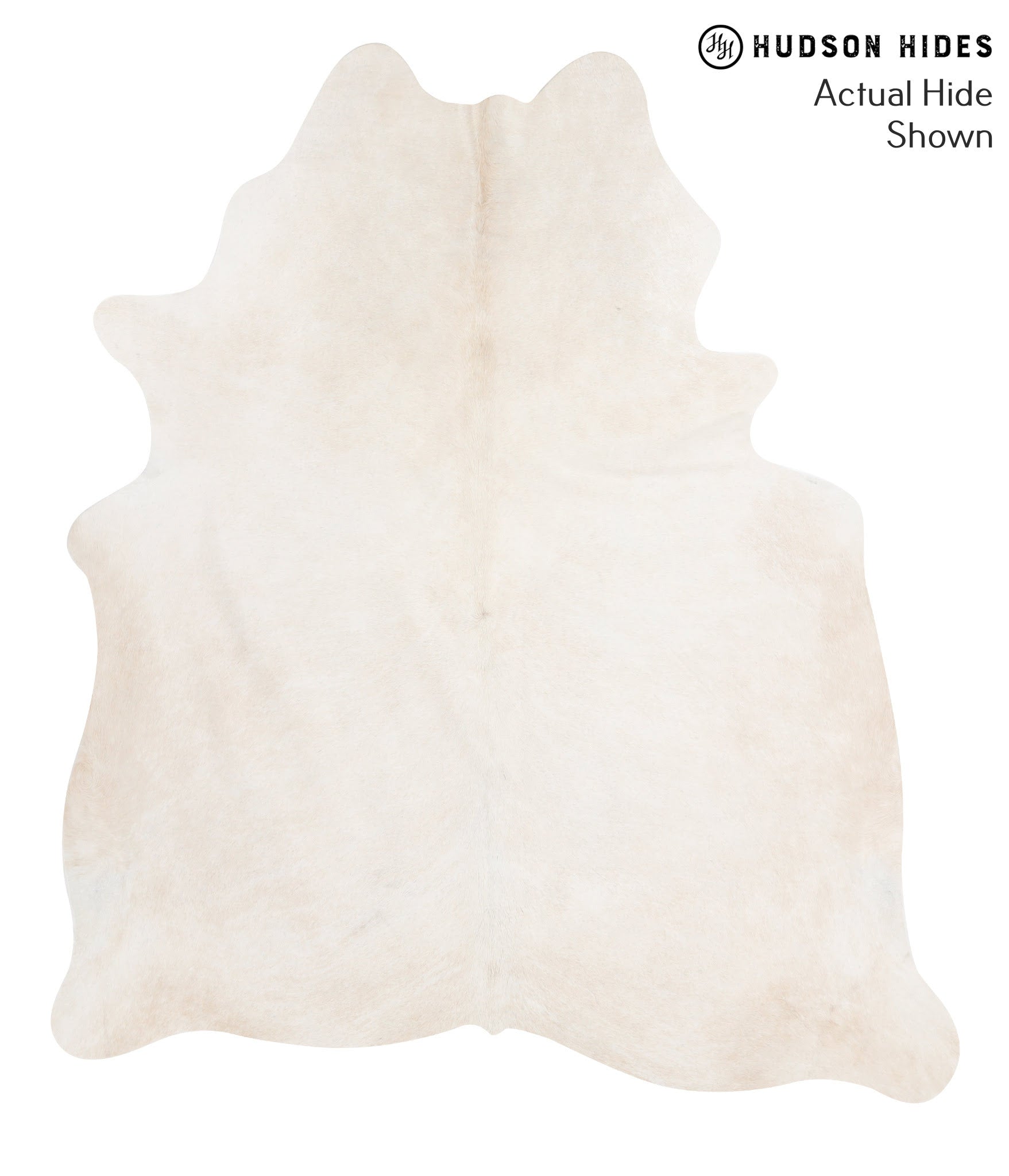 Solid White Cowhide Rug #39416