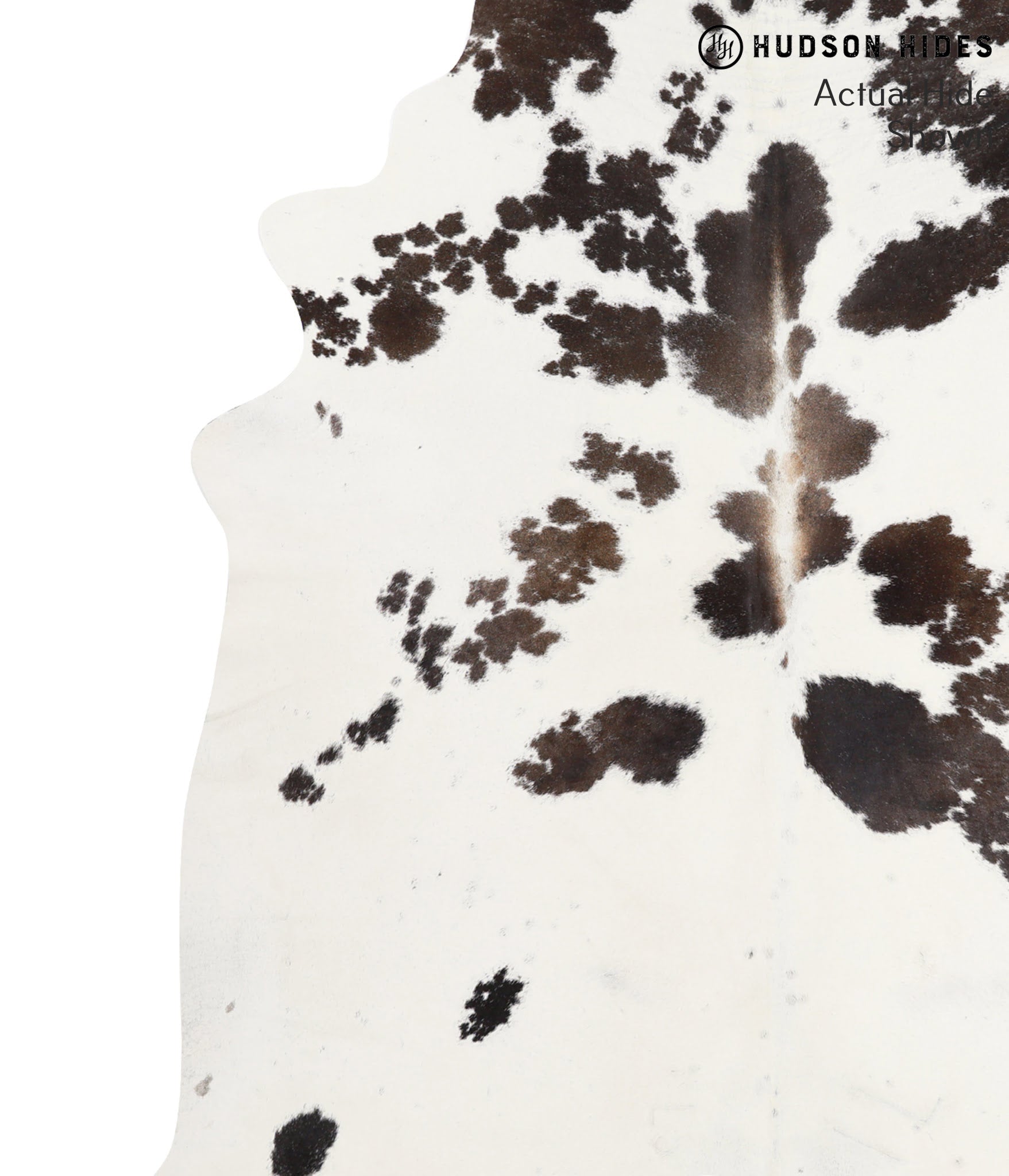 Black and White Cowhide Rug #39478