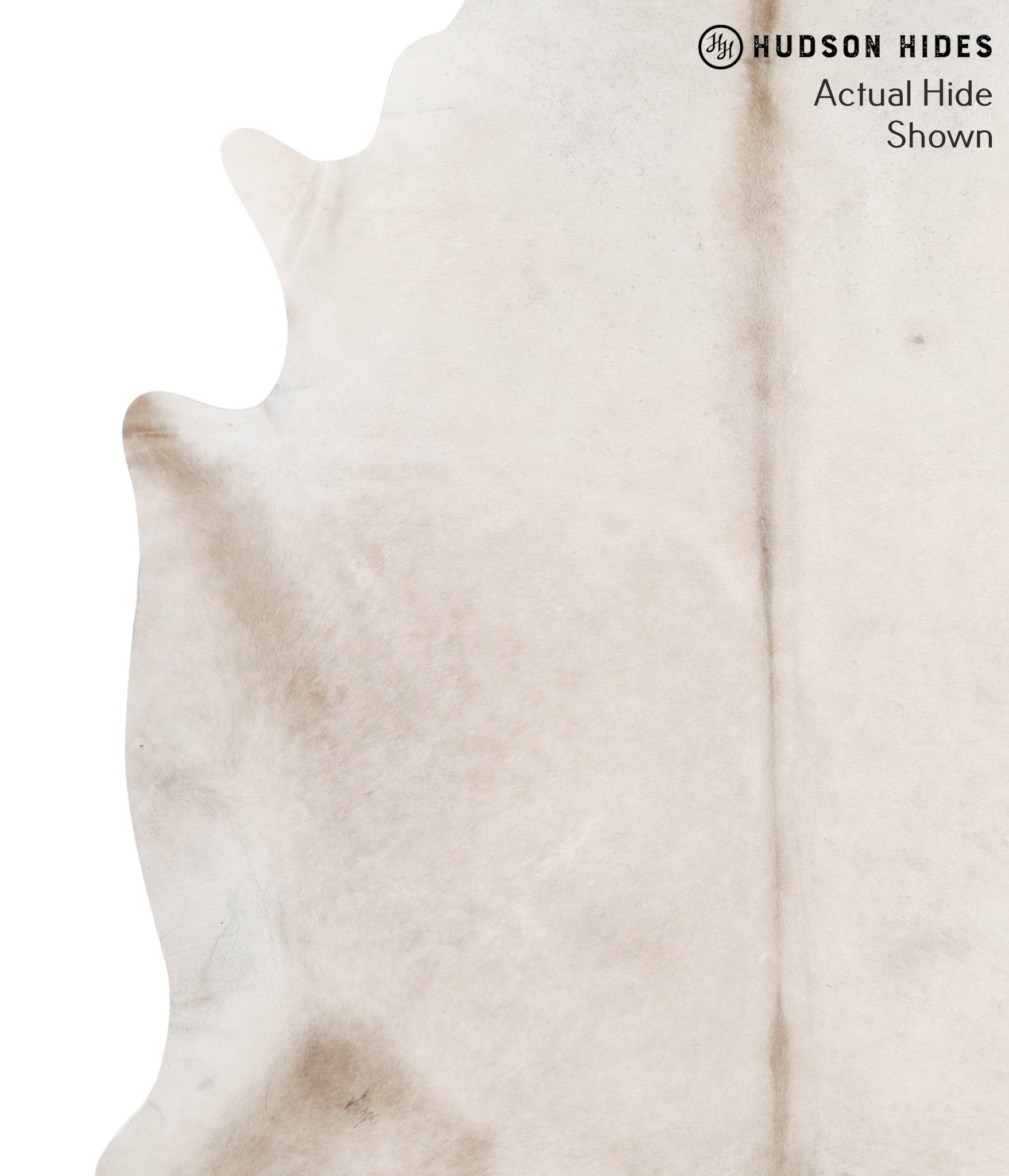 Solid White Cowhide Rug #39499
