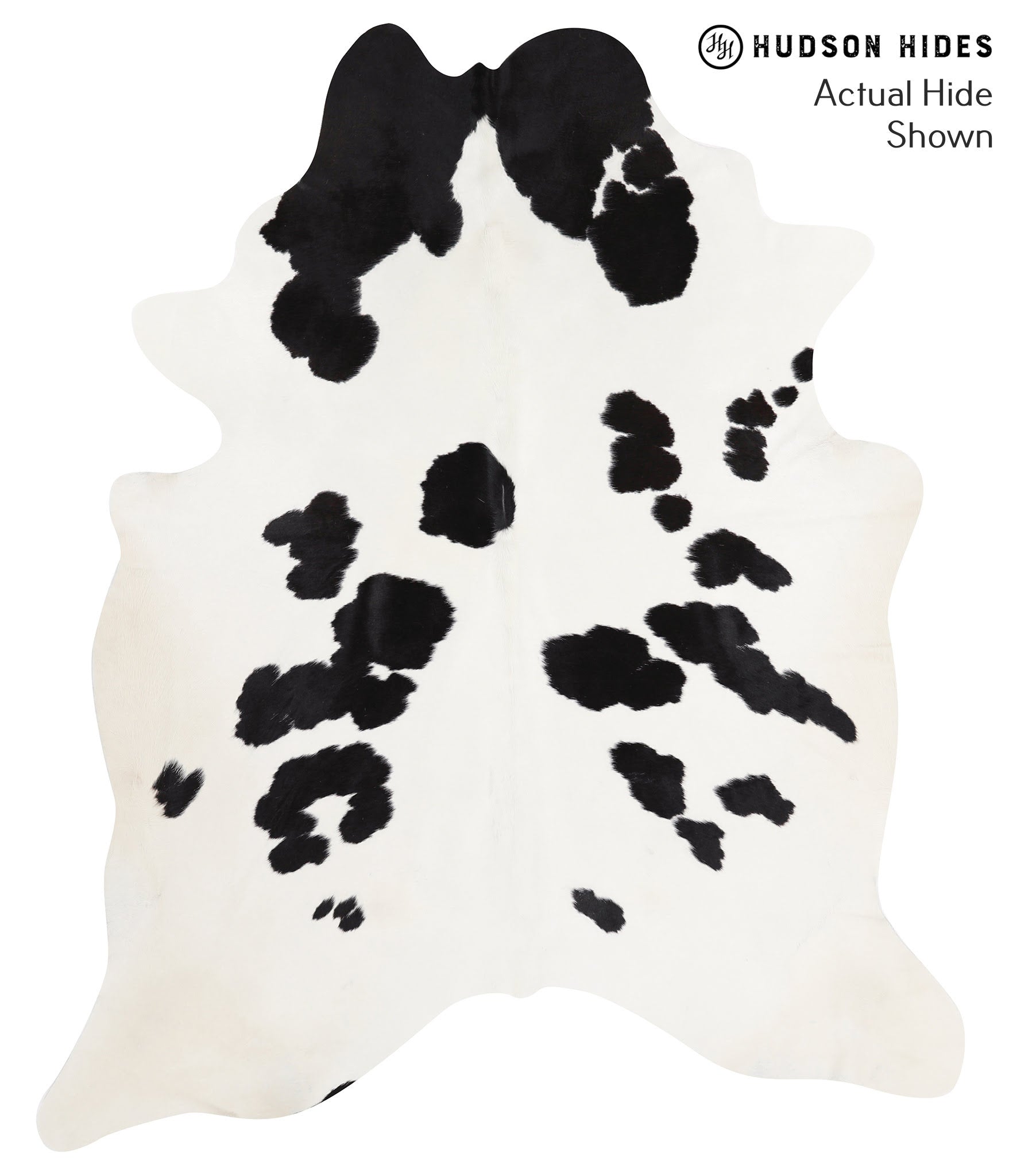 Black and White Cowhide Rug #39528