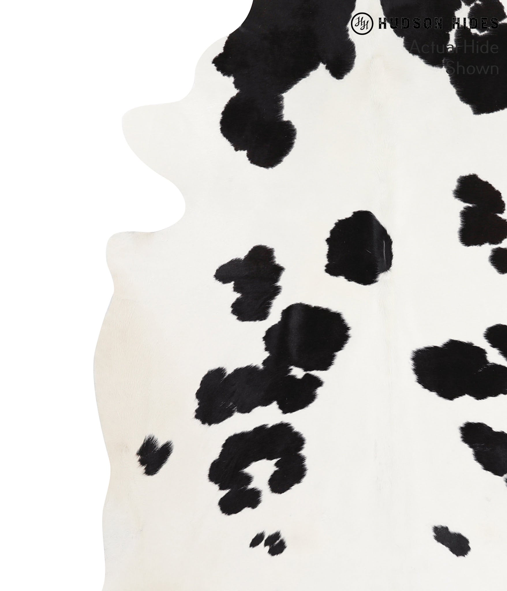 Black and White Cowhide Rug #39528