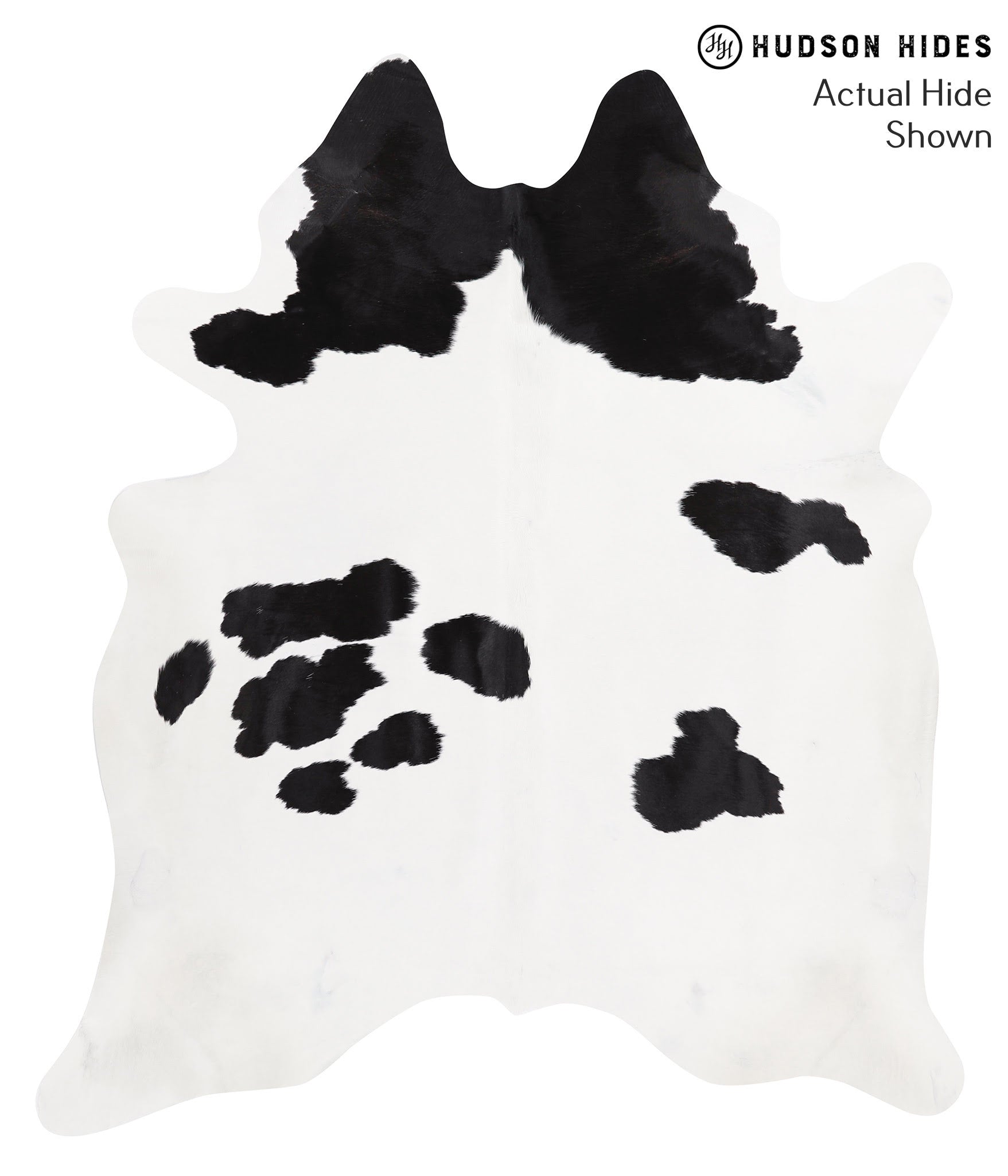 Black and White Cowhide Rug #39559
