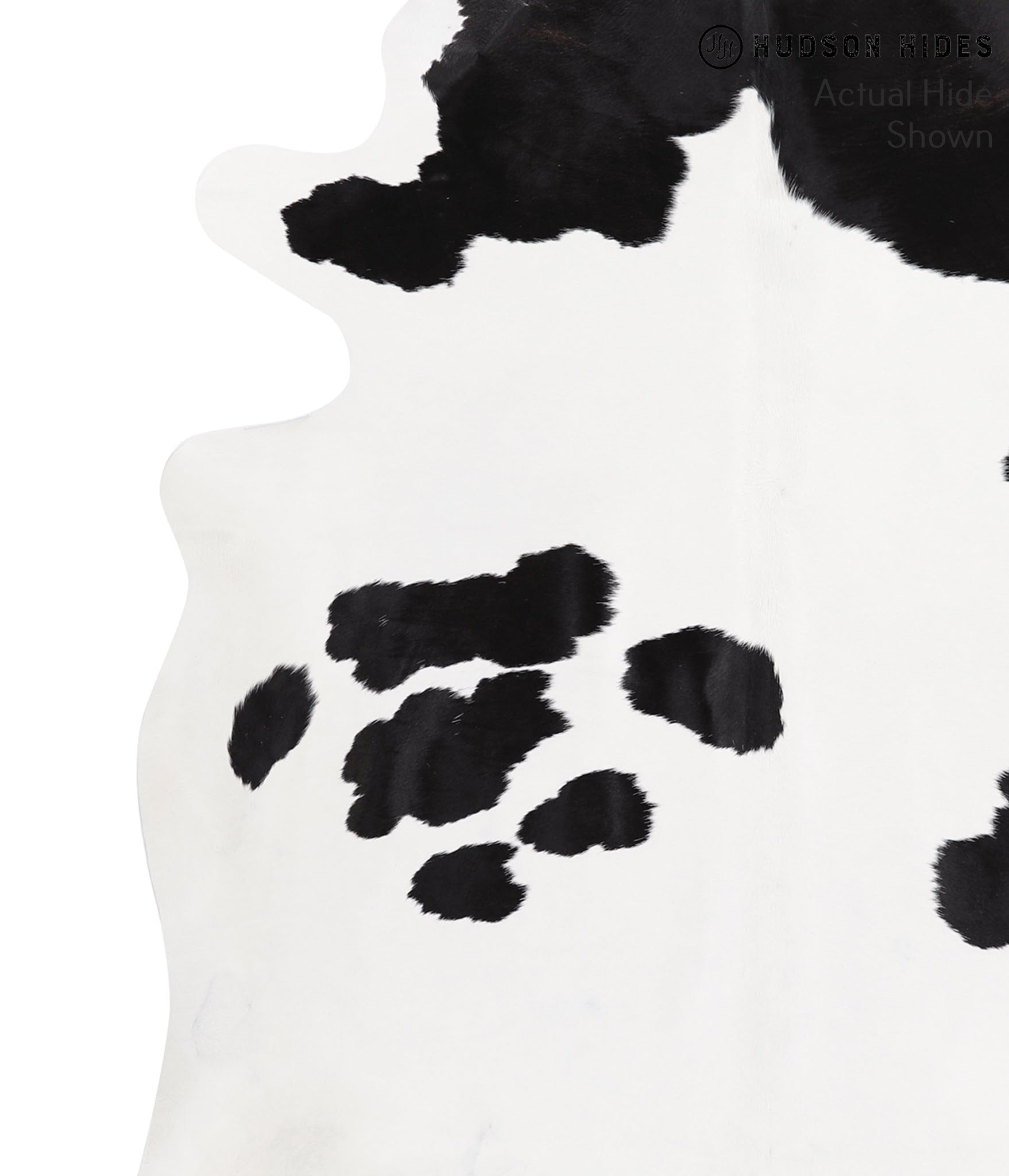 Black and White Cowhide Rug #39559