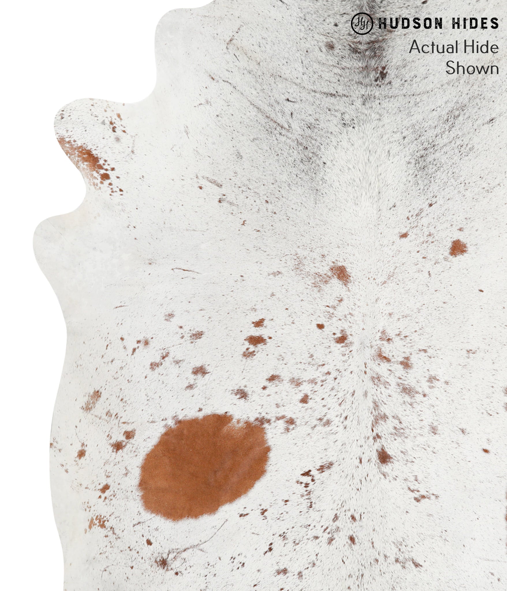 Salt and Pepper Brown Cowhide Rug #39603