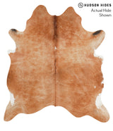 Solid Brown X-Large Brazilian Cowhide Rug 7'3"H x 6'5"W #39637 by Hudson Hides