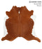 Brown and White Regular X-Large Brazilian Cowhide Rug 6'6