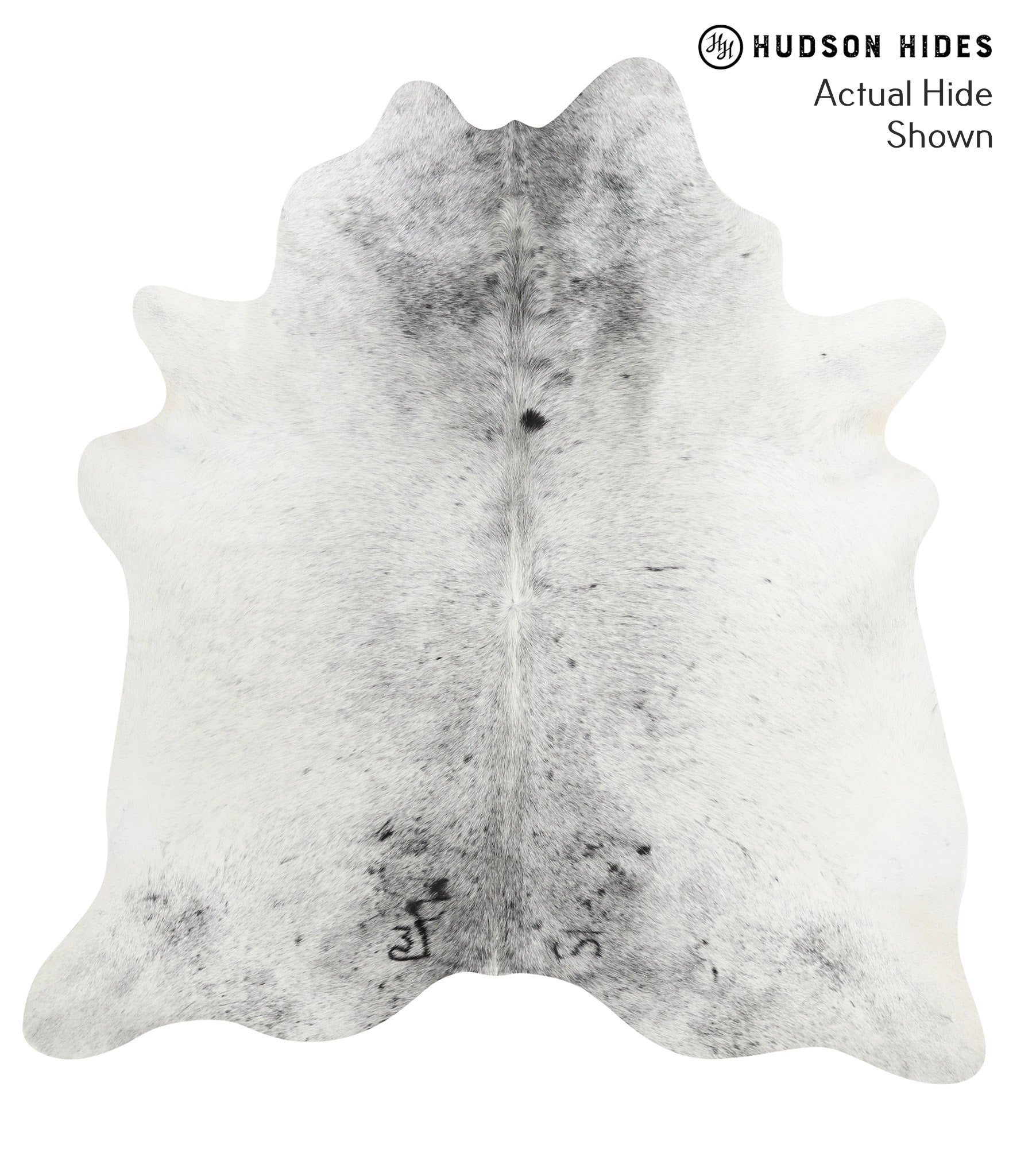 Salt and Pepper Black Cowhide Rug #39743