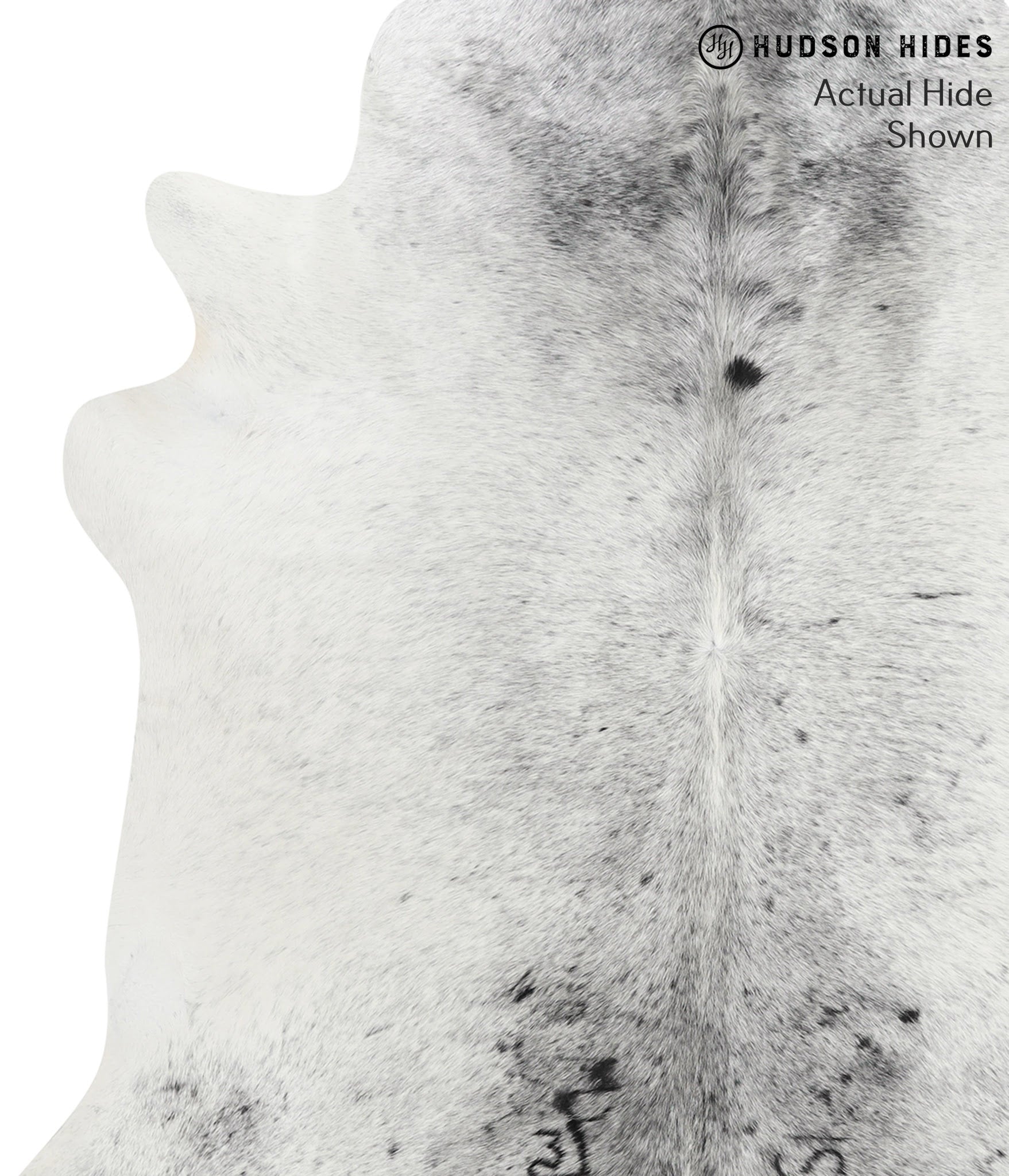 Salt and Pepper Black Cowhide Rug #39743