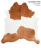 Brown and White X-Large Brazilian Cowhide Rug 7'0