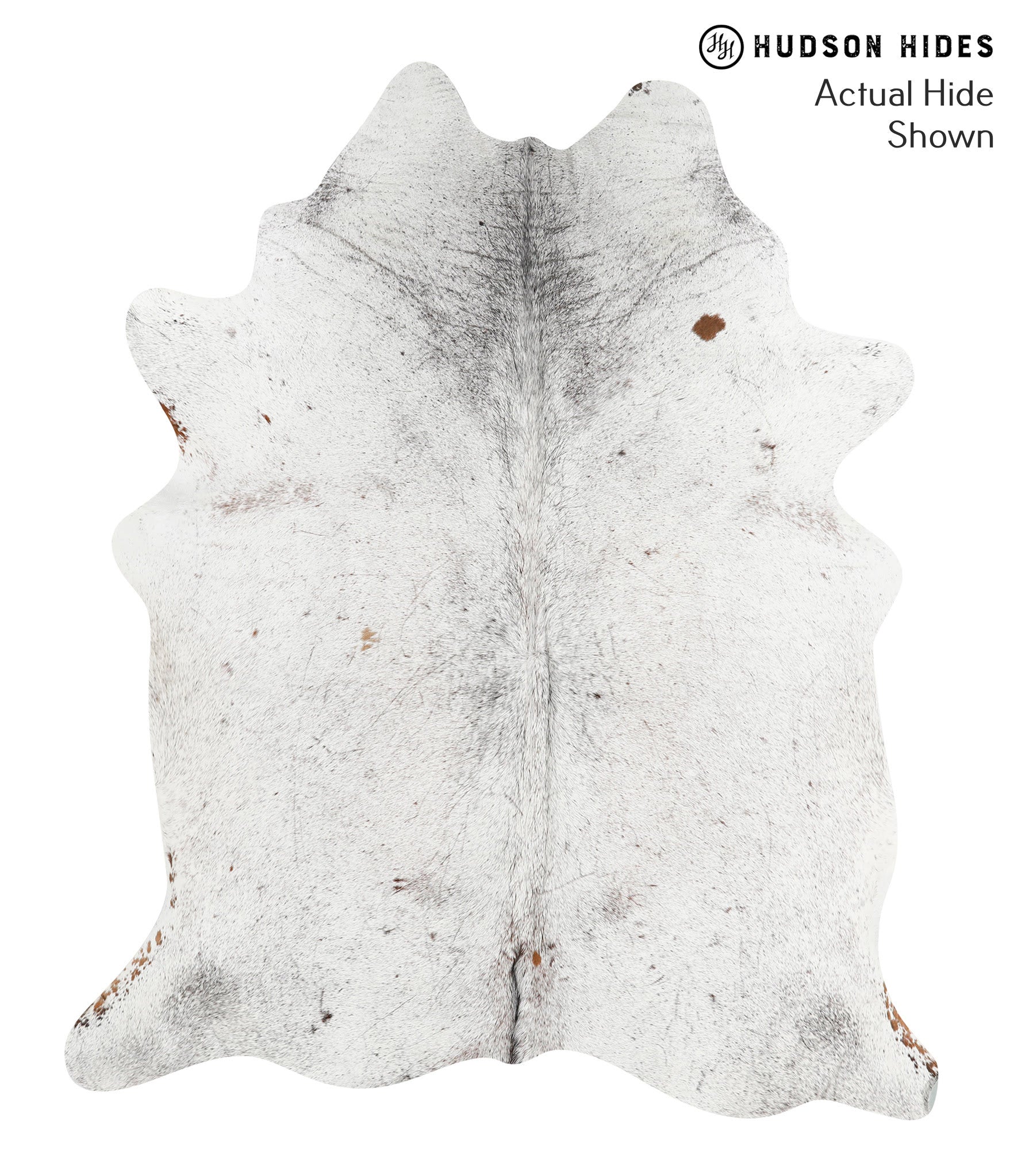 Salt and Pepper Black Cowhide Rug #39901