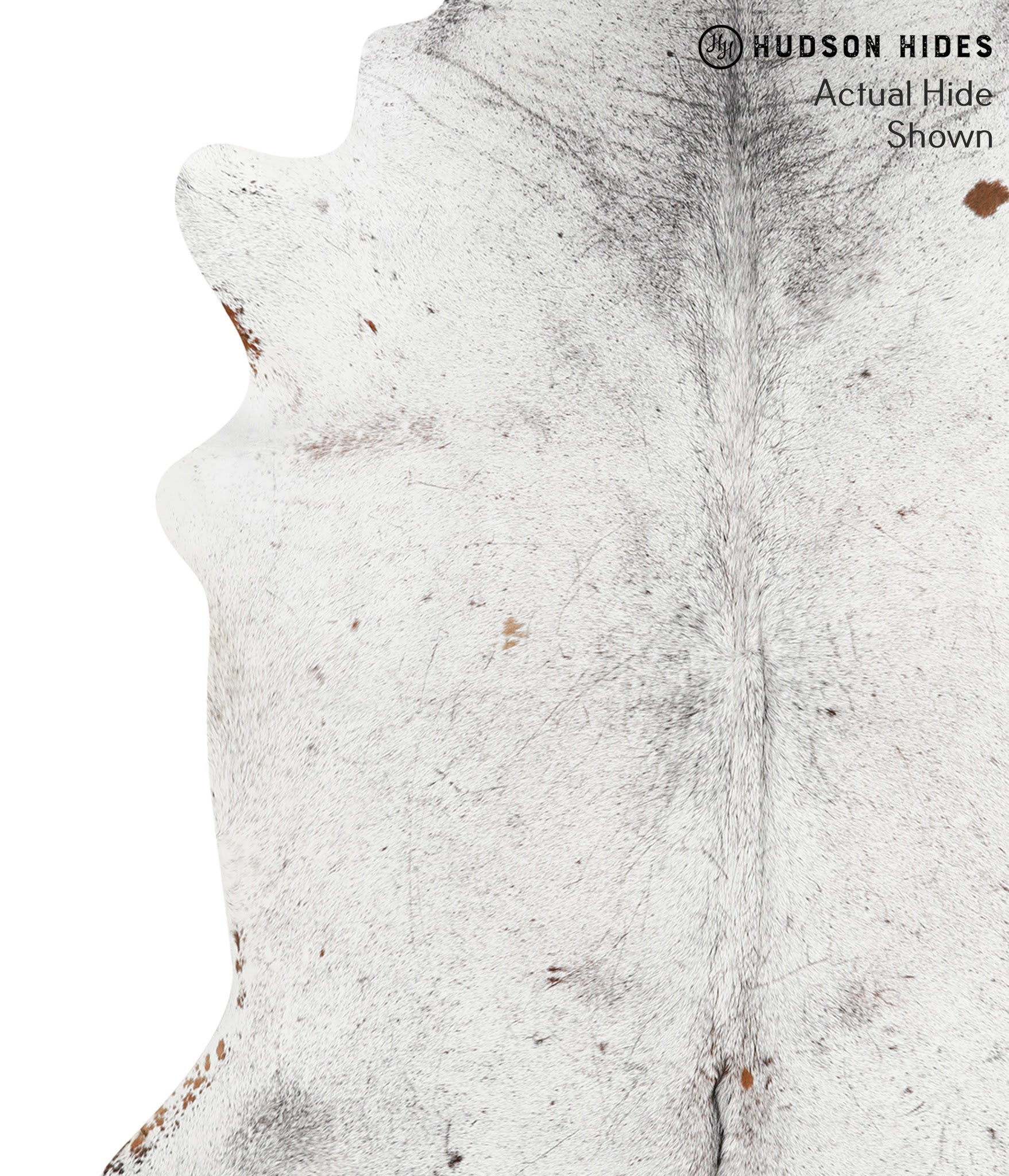 Salt and Pepper Black Cowhide Rug #39901