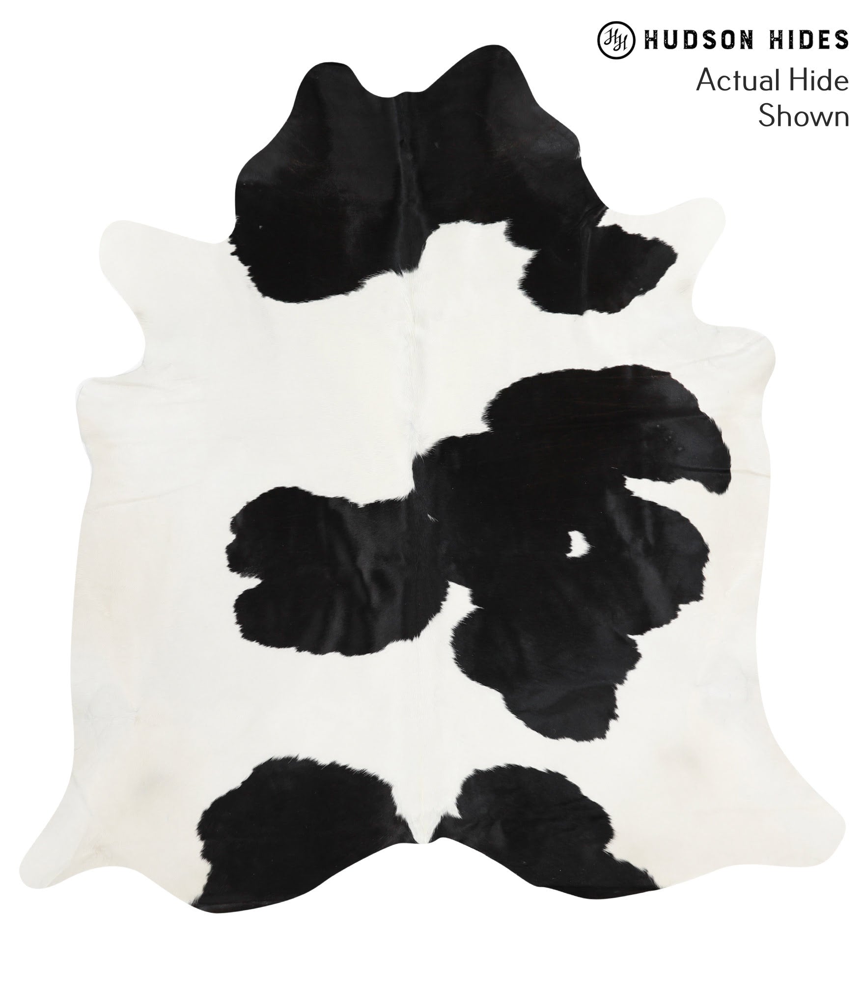Black and White Cowhide Rug #39912