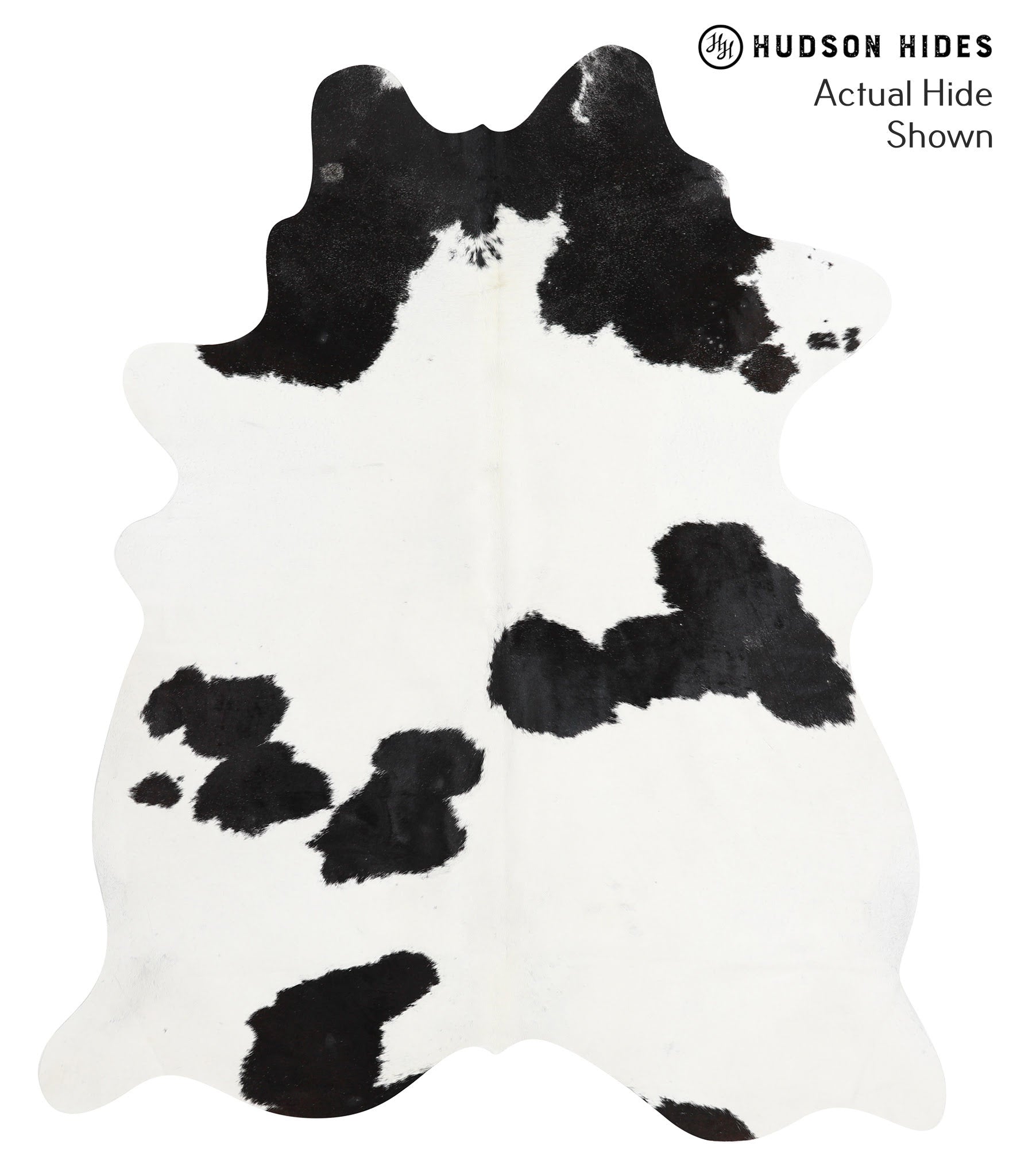 Black and White Cowhide Rug #39951