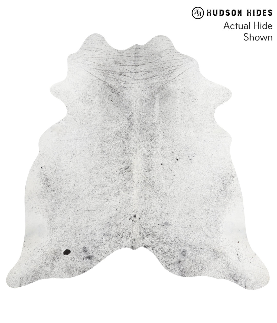 Salt and Pepper Black X-Large Brazilian Cowhide Rug 6'9"H x 7'0"W #399