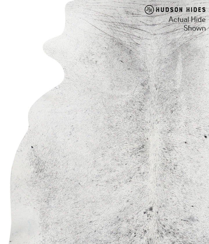 Salt and Pepper Black X-Large Brazilian Cowhide Rug 6'9"H x 7'0"W #39994 by Hudson Hides