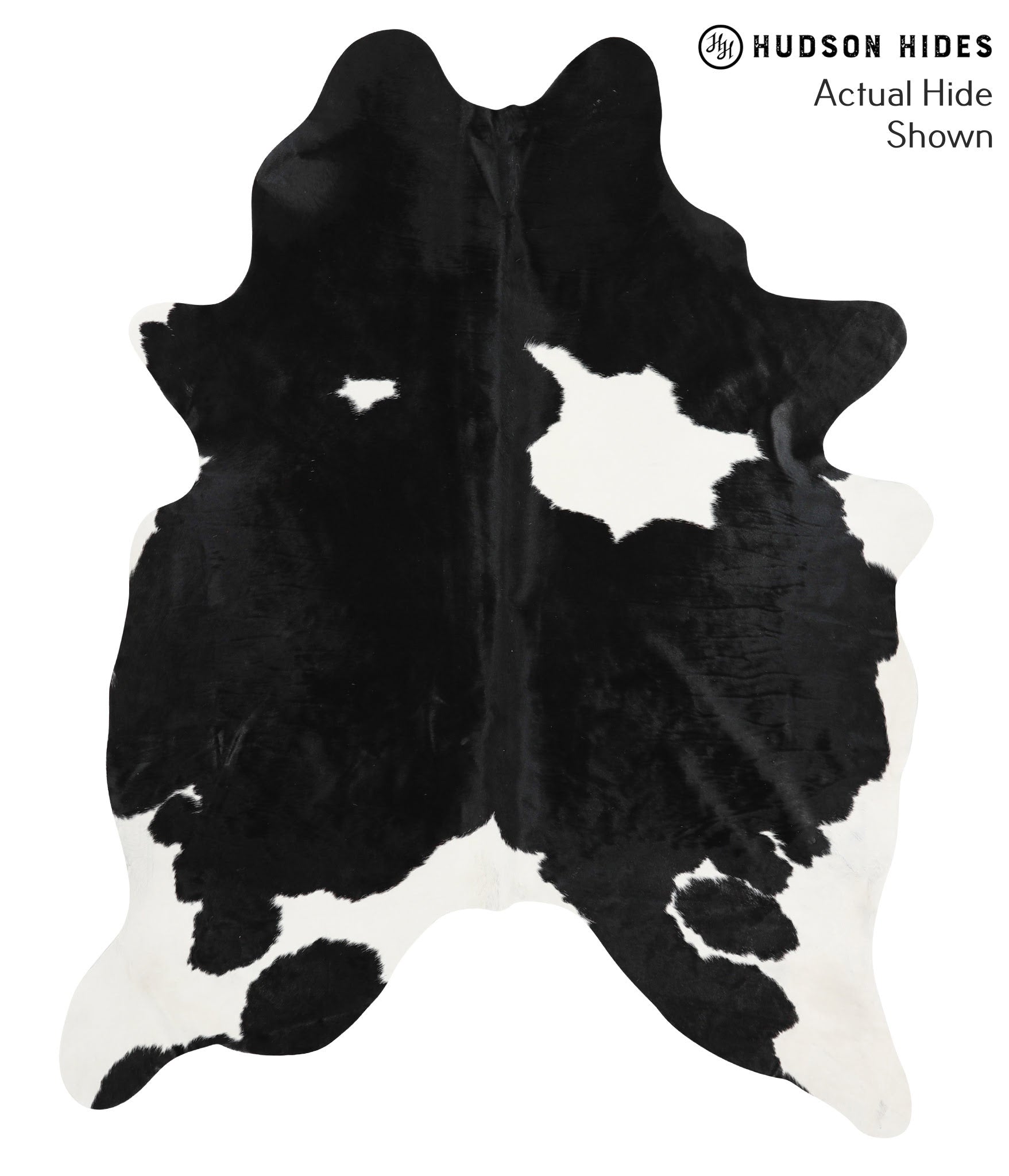 Black and White Cowhide Rug #40006