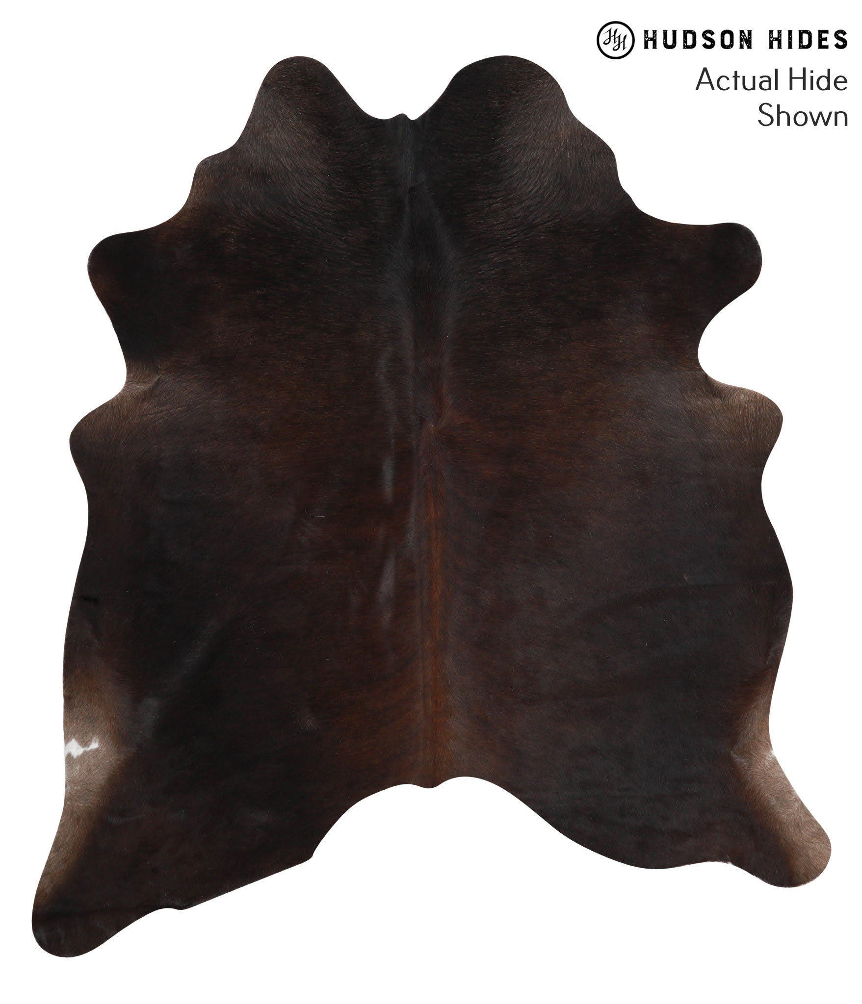 Chocolate and White Cowhide Rug #40091