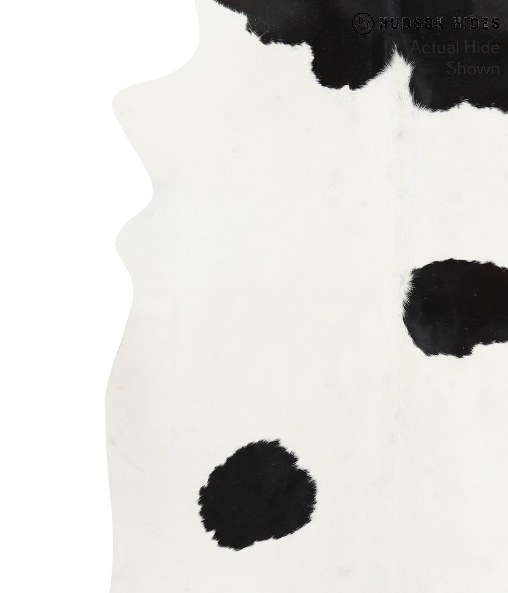Black and White Cowhide Rug #40108