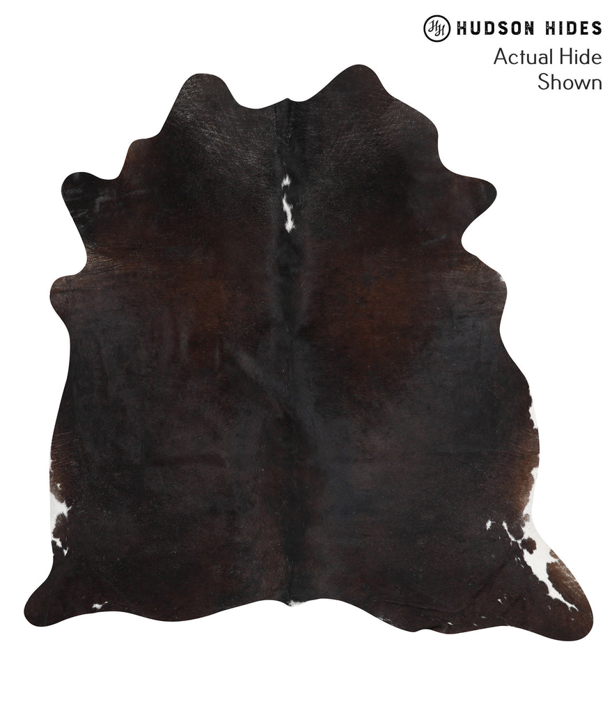 Chocolate X-Large Brazilian Cowhide Rug 6'6"H x 6'5"W #40118 by Hudson Hides