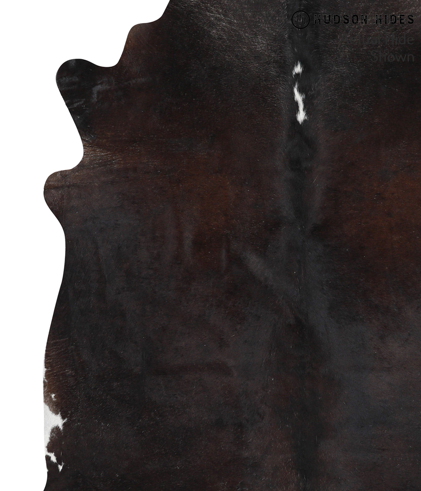 Chocolate and White Cowhide Rug #40118