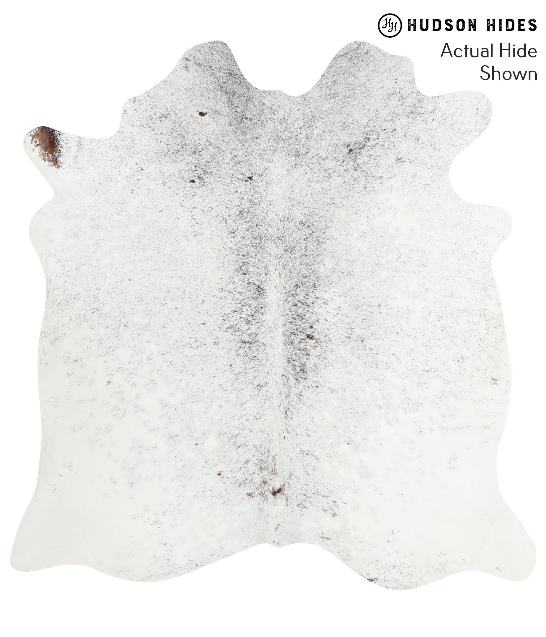 Salt and Pepper Black Cowhide Rug #40148