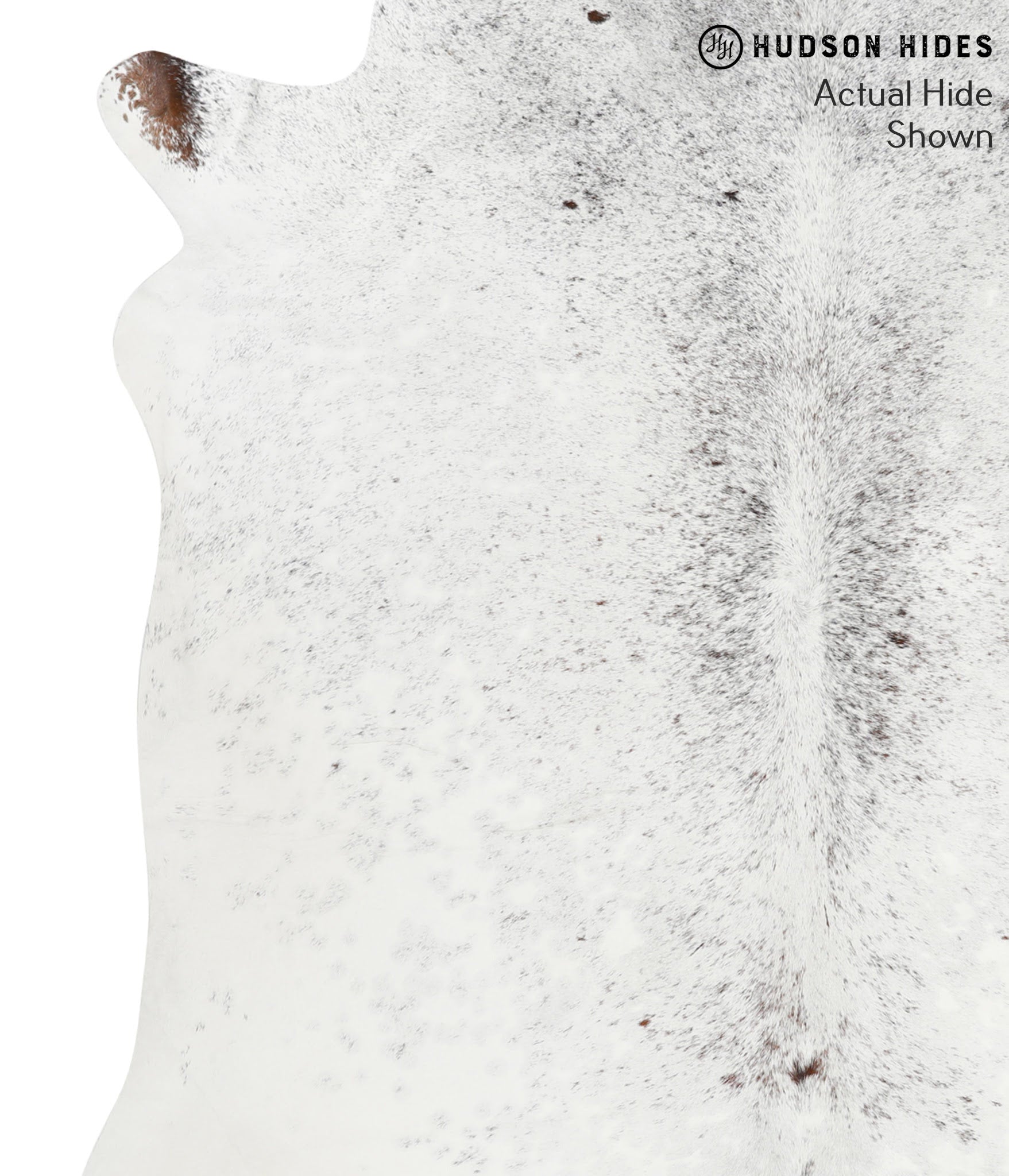 Salt and Pepper Black Cowhide Rug #40148