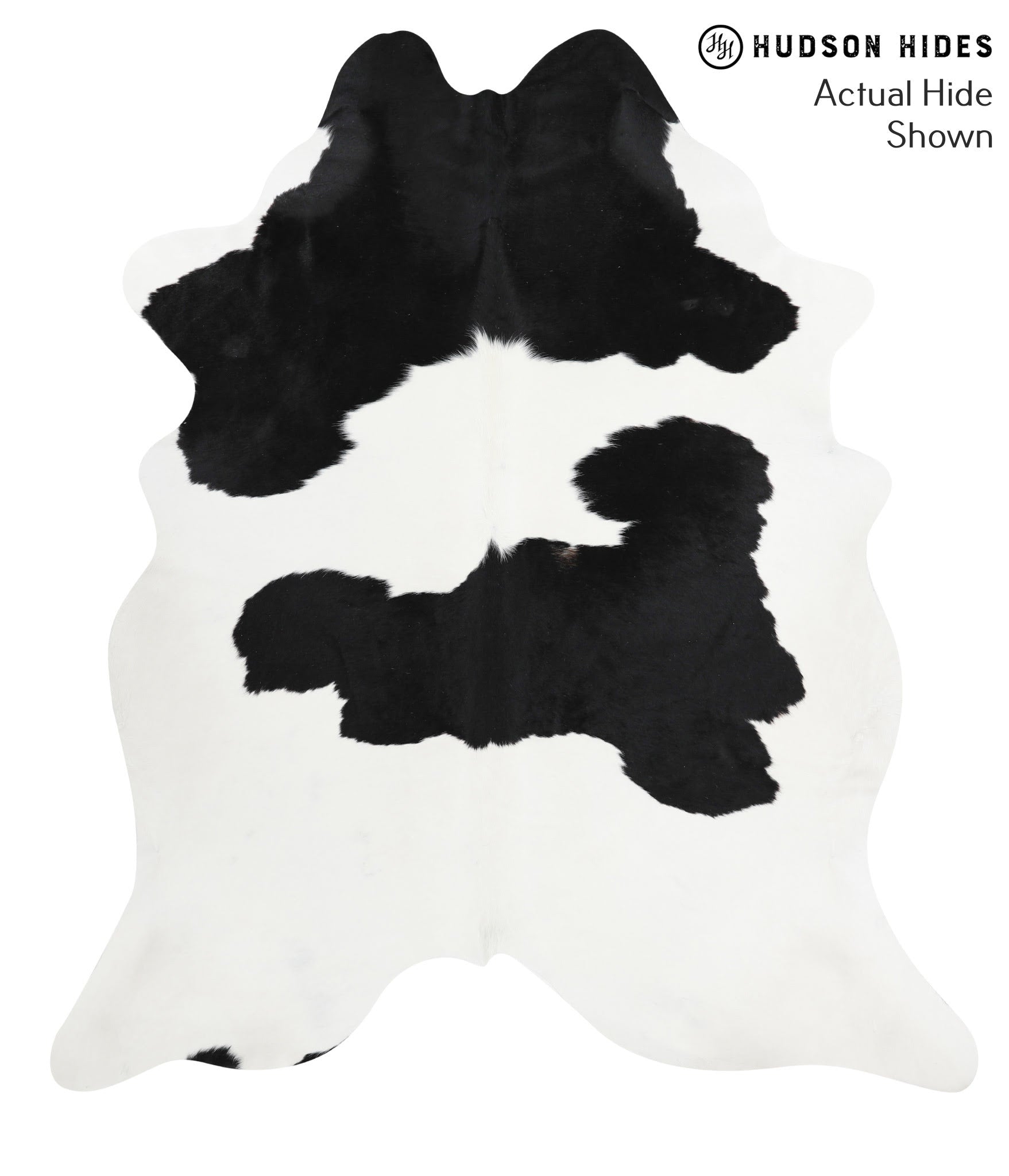 Black and White Cowhide Rug #40186