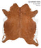 Brown and White Regular X-Large Brazilian Cowhide Rug 6'9