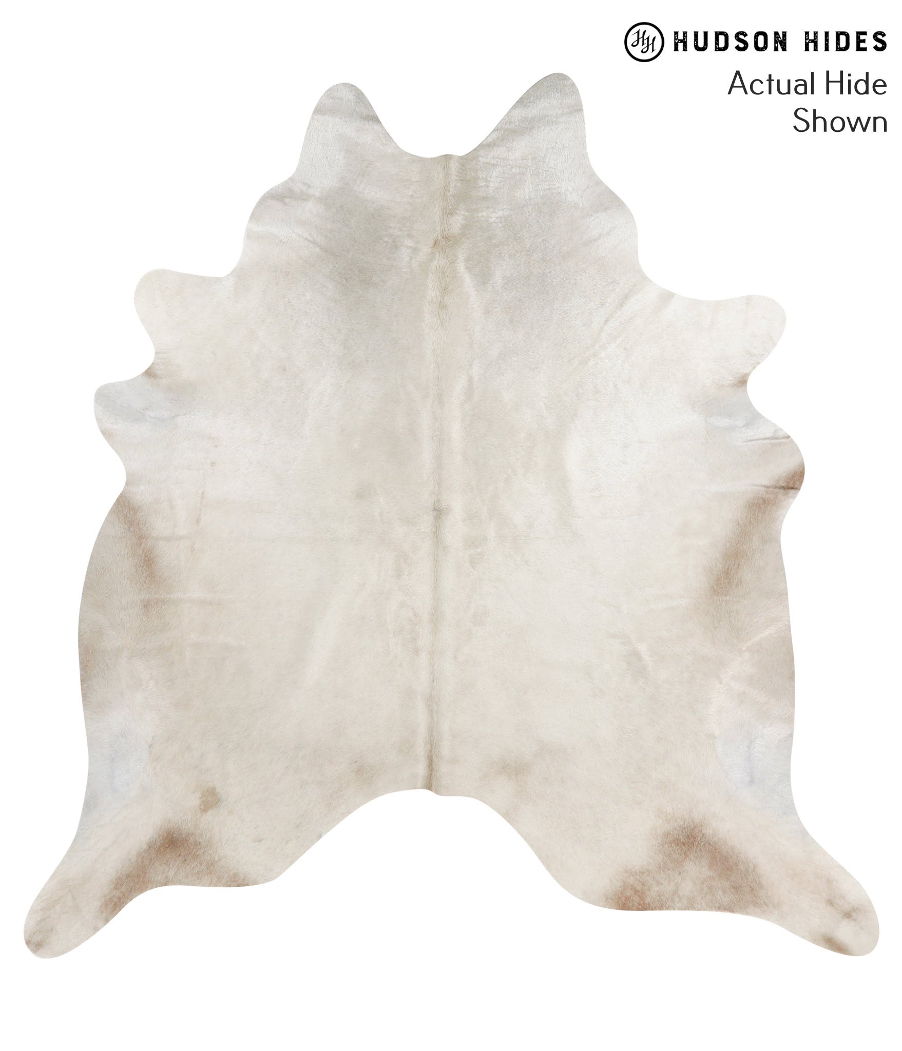 Solid White Cowhide Rug #40192