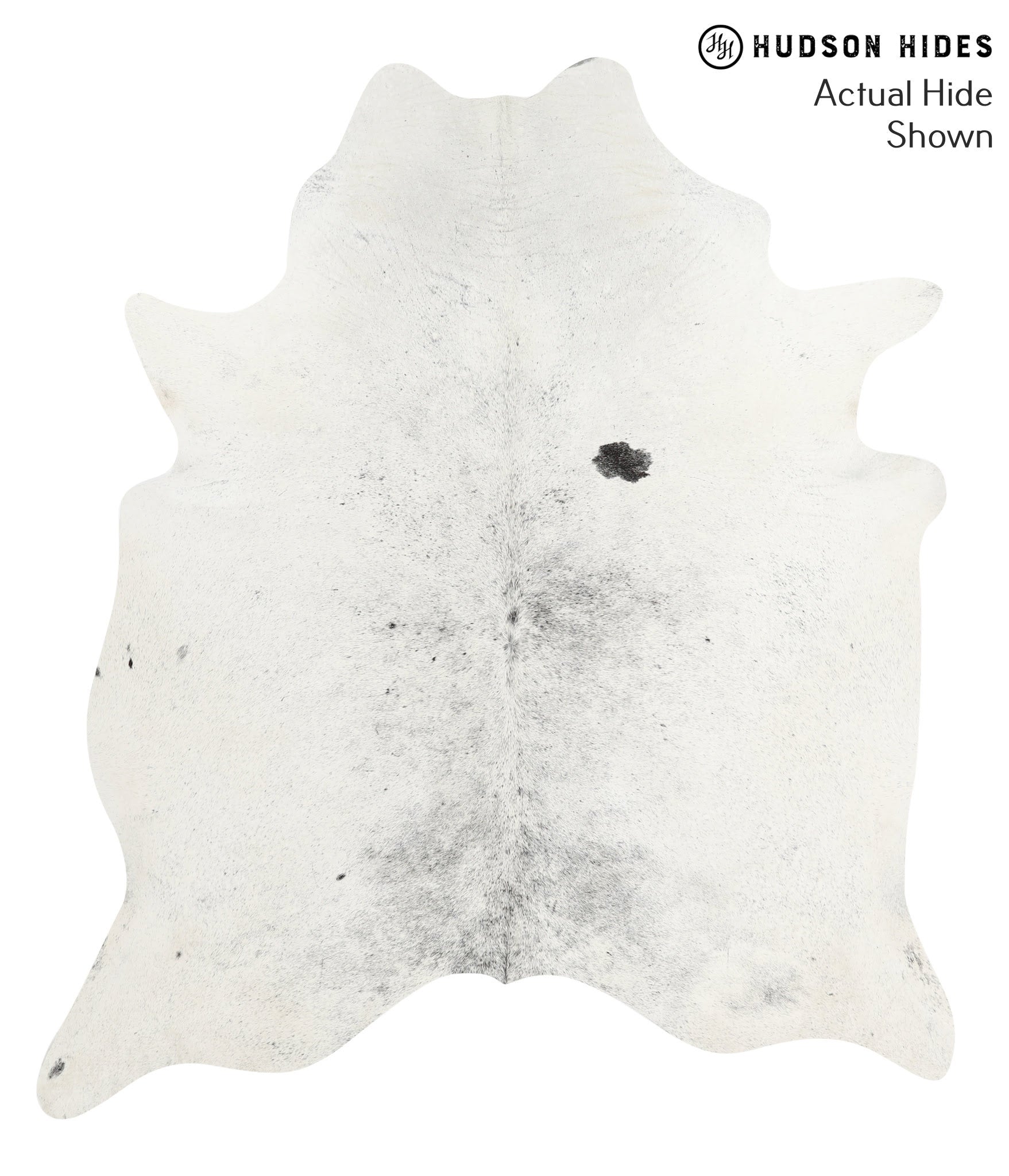 Salt and Pepper Black Cowhide Rug #40259