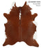 Brown and White Regular X-Large Brazilian Cowhide Rug 7'6