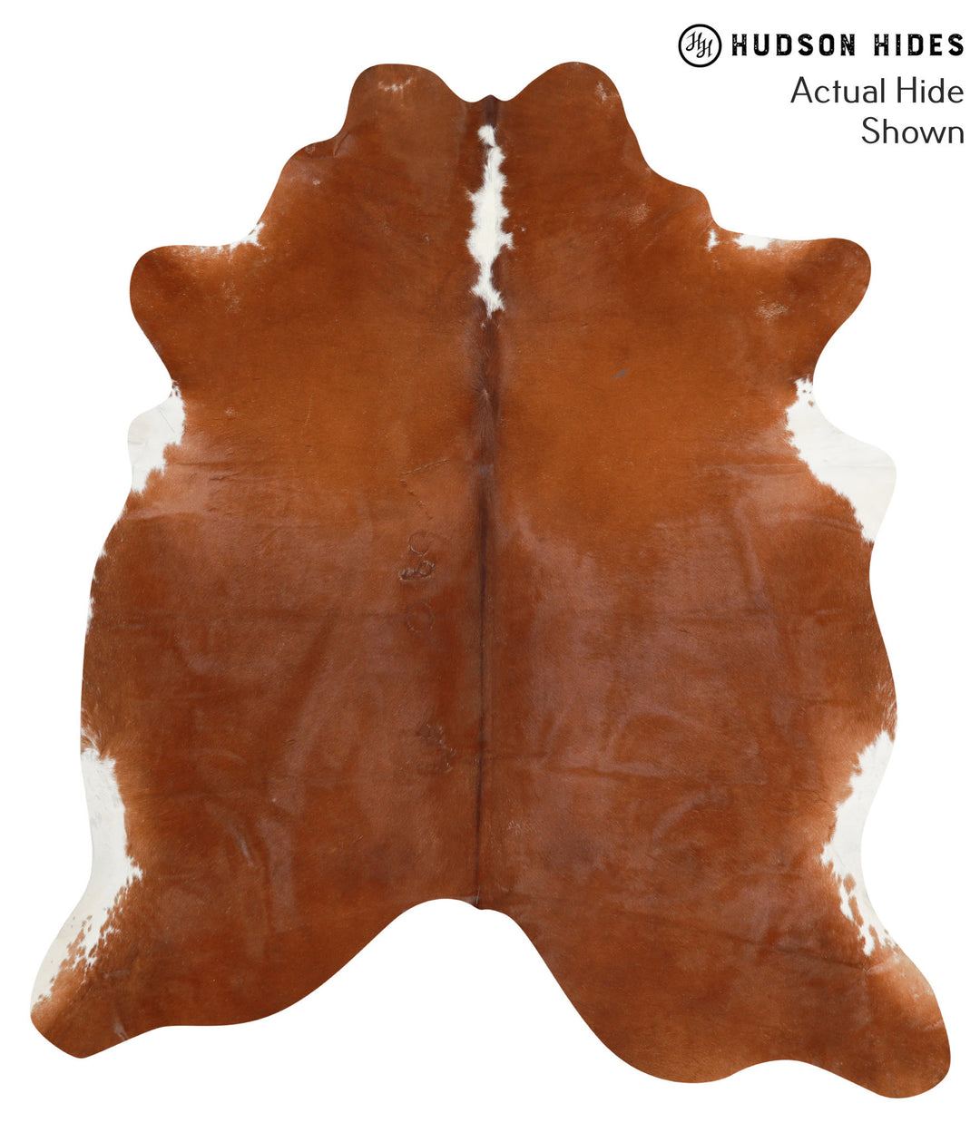 Brown and White Regular X-Large Brazilian Cowhide Rug 7'5"H x 6'6"W #4