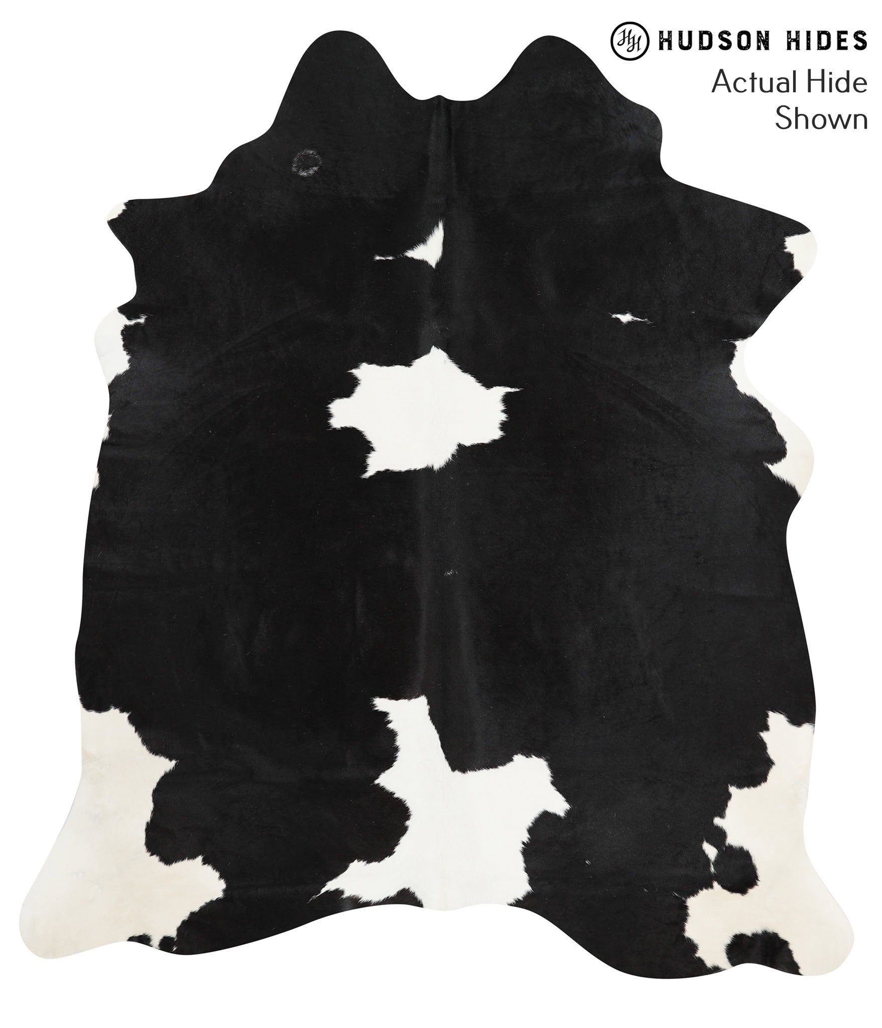 Black and White Cowhide Rug #40346