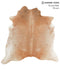Light Caramel X-Large Brazilian Cowhide Rug 7'0