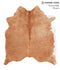 Solid Brown X-Large Brazilian Cowhide Rug 6'8