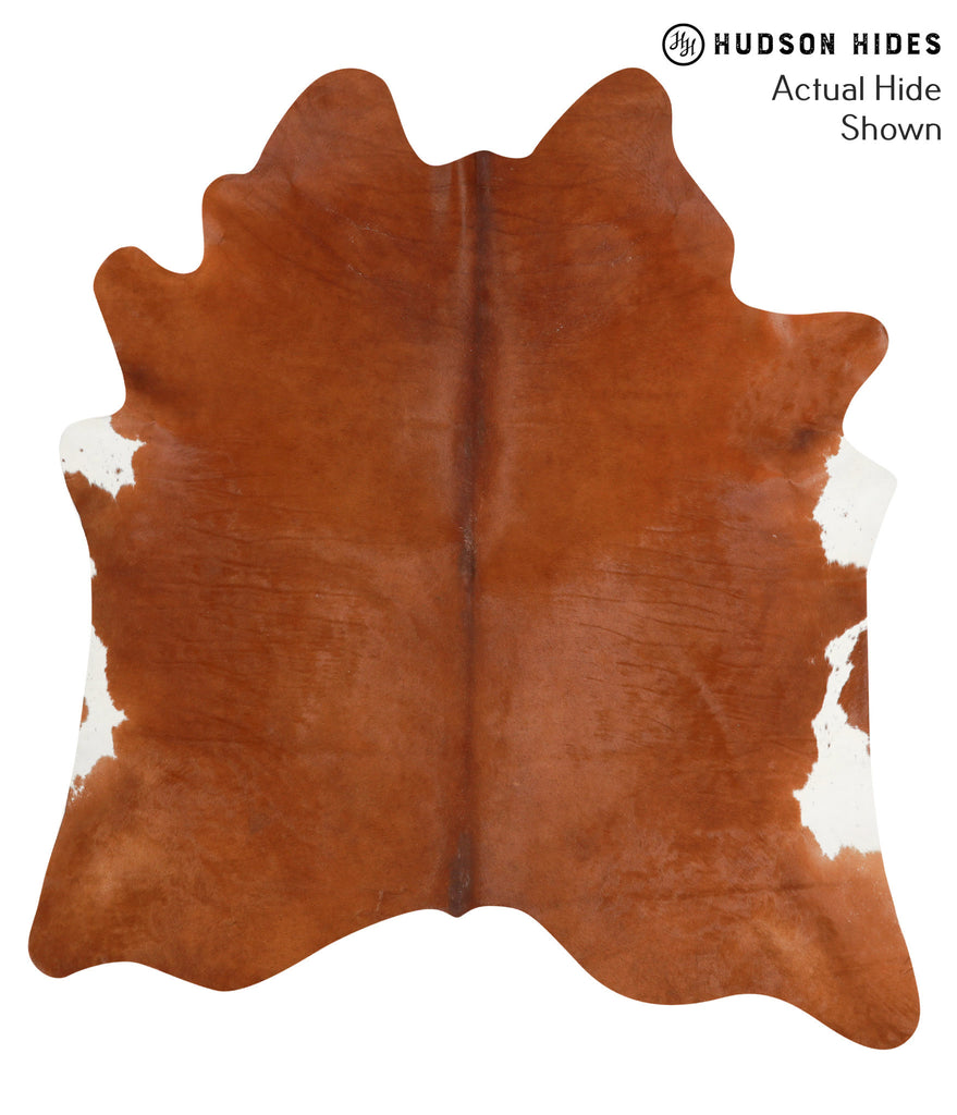 Solid Brown X-Large Brazilian Cowhide Rug 6'9"H x 6'2"W #40458 by Hudson Hides