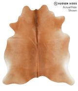 Solid Brown X-Large Brazilian Cowhide Rug 7'1"H x 6'4"W #40588 by Hudson Hides