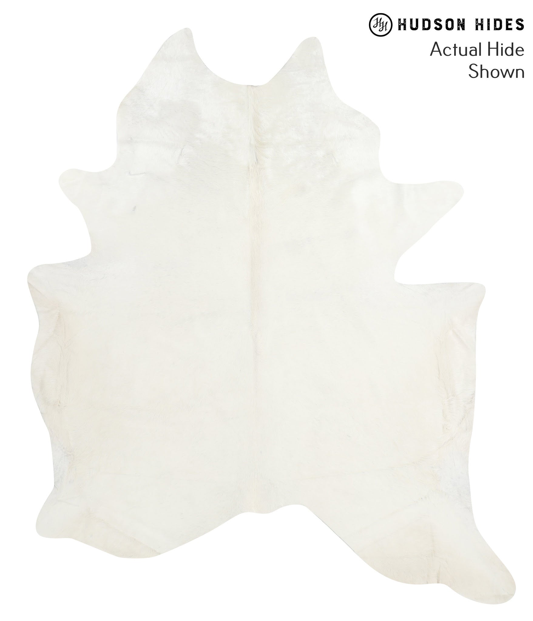 Solid White Cowhide Rug #40654